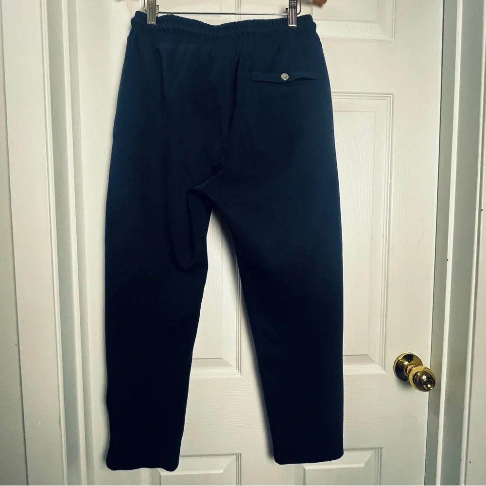 Puma x AMI Paris Navy Track Pants Zip Ankle Drawstring Joggers Womens L - Picture 7 of 14